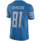 Men's Detroit Lions Calvin Johnson Blue Retired Player Vapor Untouchable Limited Throwback Jersey