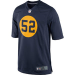 Men's Green Bay Packers Clay Matthews Navy Blue Throwback Limited Jersey