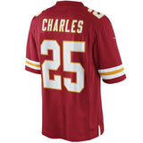 Men's Kansas City Chiefs Jamaal Charles Red Team Color Limited Jersey