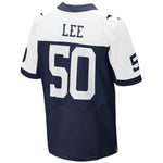 Mens Dallas Cowboys Sean Lee Navy Blue Elite Throwback Jersey