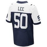 Mens Dallas Cowboys Sean Lee Navy Blue Elite Throwback Jersey