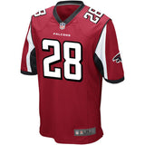 Men's Atlanta Falcons Warrick Dunn Red Retired Player Game Jersey