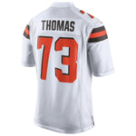 Men's Cleveland Browns Joe Thomas White Game Jersey