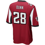 Men's Atlanta Falcons Warrick Dunn Red Retired Player Game Jersey