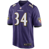 Men's Baltimore Ravens Alex Collins Purple Game Jersey