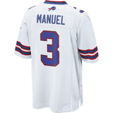 Mens Buffalo Bills EJ Manuel White Game Jersey