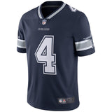 Men's Dallas Cowboys Dak Prescott Navy Vapor Untouchable Limited Player Jersey