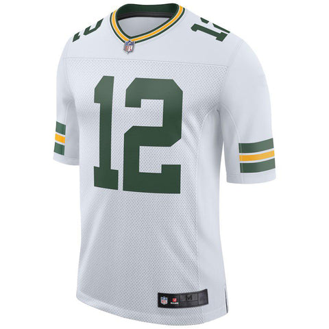 Men's Green Bay Packers Aaron Rodgers White Classic Limited Player Jersey