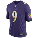 Men's Baltimore Ravens Justin Tucker Purple Speed Machine Limited Player Jersey