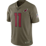 Men's Arizona Cardinals Larry Fitzgerald Olive Salute To Service Limited Jersey