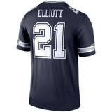 Men's Dallas Cowboys Ezekiel Elliott Navy Legend Jersey