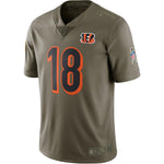 Men's Cincinnati Bengals A.J. Green Olive Salute To Service Limited Jersey