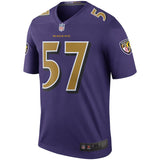 Men's Baltimore Ravens C.J. Mosley Purple Color Rush Legend Jersey