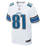 Mens Detroit Lions Calvin Johnson White Elite Jersey