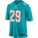 Men's Miami Dolphins Minkah Fitzpatrick Aqua 2018 NFL Draft First Round Pick Game Jersey