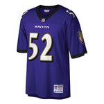 Men's Baltimore Ravens Ray Lewis Mitchell & Ness Purple Retired Player Jersey