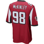 Men's Atlanta Falcons Takkarist McKinley Red Game Jersey