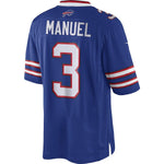 Men's Buffalo Bills EJ Manuel Royal Blue Team Color Limited Jersey