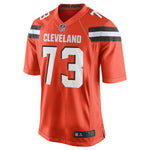 Men's Cleveland Browns Joe Thomas Orange Game Jersey