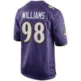 Men's Baltimore Ravens Brandon Williams Purple Game Jersey