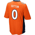 Men's Denver Broncos Courtland Sutton Orange 2018 NFL Draft Pick Game Jersey