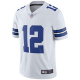 Men's Dallas Cowboys Roger Staubach White Vapor Untouchable Retired Player Limited Jersey