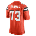 Men's Cleveland Browns Joe Thomas Orange Game Jersey