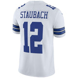 Men's Dallas Cowboys Roger Staubach White Vapor Untouchable Retired Player Limited Jersey