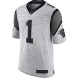 Men's Carolina Panthers Cam Newton Gray Gridiron Gray II Limited Jersey