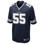 Men's Dallas Cowboys Leighton Vander Esch Navy 2018 NFL Draft First Round Pick Game Jersey