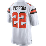 Men's Cleveland Browns Jabrill Peppers  White Game Jersey