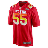 Men's AFC Terrell Suggs Red 2018 Pro Bowl Game Jersey