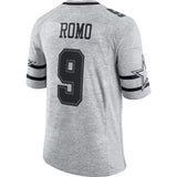 Men's Dallas Cowboys Tony Romo Gridiron Gray II Limited Jersey