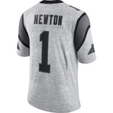 Men's Carolina Panthers Cam Newton Gray Gridiron Gray II Limited Jersey