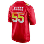 Men's AFC Terrell Suggs Red 2018 Pro Bowl Game Jersey