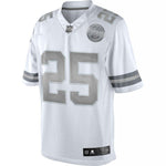 Men's Kansas City Chiefs Jamaal Charles  White Platinum Limited Jersey