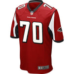 Mens Atlanta Falcons Jake Matthews Red Game Jersey