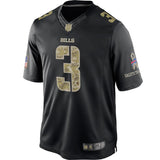 Men's Buffalo Bills EJ Manuel Black Salute To Service Jersey