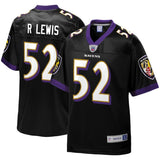 Men's Baltimore Ravens Ray Lewis NFL Pro Line Black Retired Player Team Color Jersey