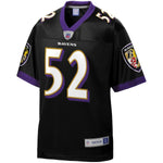 Men's Baltimore Ravens Ray Lewis Mitchell & Ness Black 2004 Authentic Retired Player Jersey