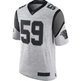 Men's Carolina Panthers Luke Kuechly Gray Gridiron Gray II Limited Jersey
