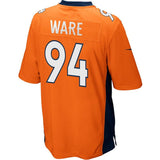 Mens Denver Broncos Demarcus Ware Orange Game Jersey