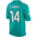 Men's Miami Dolphins Jarvis Landry Aqua Game Jersey