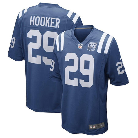 Men's Indianapolis Colts Malik Hooker  Royal 35th Season Game Jersey