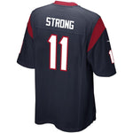 Men's Houston Texans Jaelen Strong Navy Game Jersey