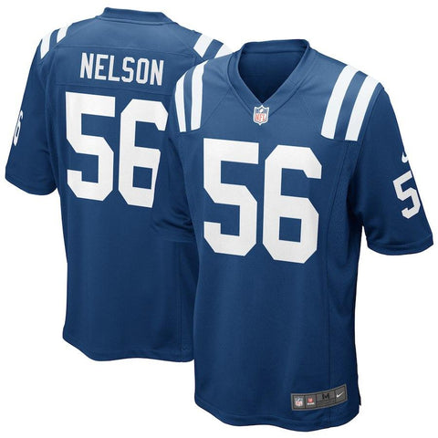 Men's Indianapolis Colts Quenton Nelson Royal 2018 NFL Draft First Round Pick Game Jersey