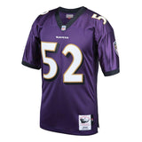 Men's Baltimore Ravens Ray Lewis Mitchell & Ness Purple 2000 Authentic Retired Player Jersey