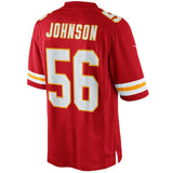 Men's Kansas City Chiefs Derrick Johnson Red Team Color Limited Jersey