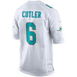 Men's Miami Dolphins Jay Cutler White Game Jersey