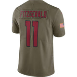 Men's Arizona Cardinals Larry Fitzgerald Olive Salute To Service Limited Jersey